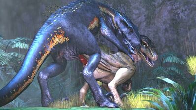 Echo and Indoraptor
unknown creator
Keywords: jurassic_world;dinosaur;theropod;raptor;indominus_rex;raptor;echo;indoraptor;male;female;feral;M/F;penis;from_behind;vaginal_penetration;cgi
