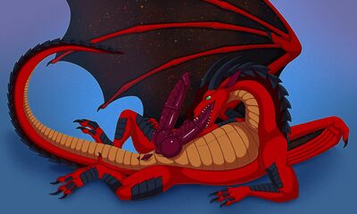 Cloudspotter Autofellatio (Wings_of_Fire)
art by re-re and zetsin
Keywords: wings_of_fire;skywing;nightwing;hybrid;dragon;male;feral;solo;penis;hemipenis;oral;autofellatio;re-re;zetsin