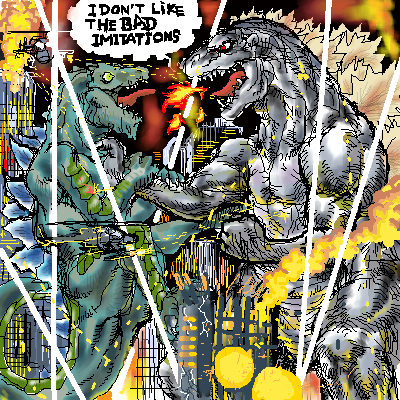 Real vs Fake Godzilla
art by marian0
Keywords: godzilla;gojira;male;anthro;humor;non-adult;marian0