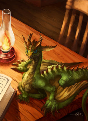 Little Dragon
art by ?
Keywords: dragon;wyvern;feral;solo;non-adult