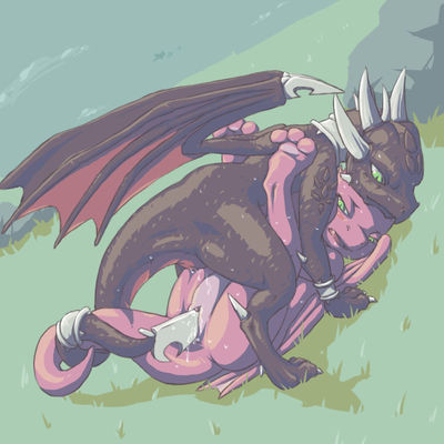 Cynder and Ember
art by 9_6
Keywords: videogame;spyro_the_dragon;dragoness;cynder;ember;female;anthro;lesbian;tailplay;missionary;masturbation;vaginal_penetration;spooge;9_6