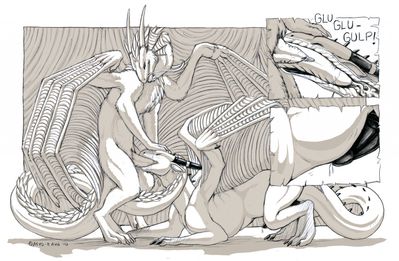 Blaze and Cyrakhis
art by acidapluvia
Keywords: dragon;male;feral;M/M;penis;oral;internal;spooge;acidapluvia