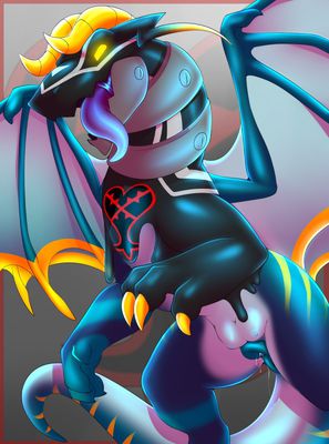 Heartless Nilghais
art by camychan
Keywords: videogame;kingdom_hearts;dragoness;wyvern;heartless;female;anthro;solo;vagina;spooge;camychan