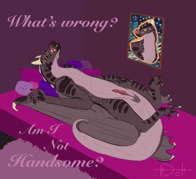 Bayou Posing (Wings_of_Fire)
art by Digital_Doodles
Keywords: wings_of_fire;mudwing;dragon;male;feral;solo;penis;Digital_Doodles