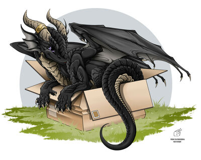 Your Amazon Delivery Has Arrived
art by FeatheredDiva
Keywords: dragon;feral;solo;non-adult;FeatheredDiva