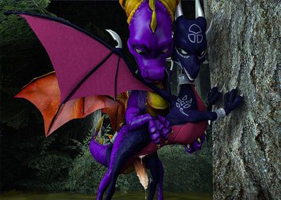 Spyro Mounting Cynder
art by FireDesire
Keywords: videogame;spyro_the_dragon;dragon;dragoness;spyro;cynder;male;female;anthro;M/F;penis;vagina;from_behind;suggestive;spooge;cgi;FireDesire