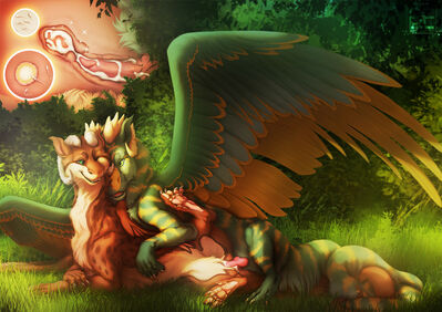 Fluffy Love
art by GoldenEmotions
Keywords: dragon;dragoness;male;female;feral;M/F;penis;spoons;internal;vaginal_penetration;ejaculation;spooge;GoldenEmotions