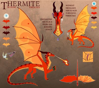 Thermite Reference (Wings_of_Fire)
art by LastKrystalDragon
Keywords: wings_of_fire;skywing;dragoness;female;feral;solo;vagina;closeup;reference;LastKrystalDragon