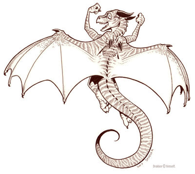 Macho Dragon
art by skadjer
Keywords: dragon;male;feral;solo;non-adult;skadjer