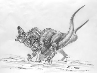 Allosaurus Mating 2
art by PaleoPastori
Keywords: dinosaur;theropod;allosaurus;male;female;feral;M/F;from_behind;suggestive;PaleoPastori