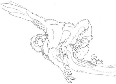 Raptor Sixty-Niner
art by epicwang (?)
Keywords: dinosaur;theropod;raptor;deinonychus;male;female;feral;M/F;penis;69;oral