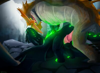 Cloudjumper Mounting
art by StrikerNF
Keywords: how_to_train_your_dragon;httyd;night_fury;cloudjumper;stormcutter;dragon;dragoness;male;female;feral;M/F;penis;from_behind;vaginal_penetration;StrikerNF