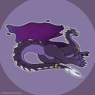 Astral Butt (Wings_of_Fire)
art by TwinThinkers
Keywords: wings_of_fire;icewing;nightwing;hybrid;dragoness;female;feral;solo;vagina;presenting;TwinThinkers