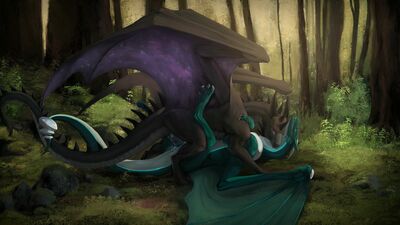 Aysu and Lucis Mating
art by veoros
Keywords: dragon;dragoness;male;female;feral;M/F;penis;missionary;vaginal_penetration;veoros