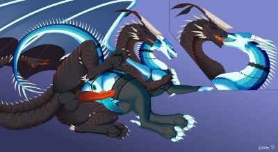 Kissy Time 8 (Wings_of_Fire)
art by Z0RI0N
Keywords: wings_of_fire;icewing;dragon;male;feral;M/M;penis;spoons;anal;suggestive;lingerie;Z0RI0N