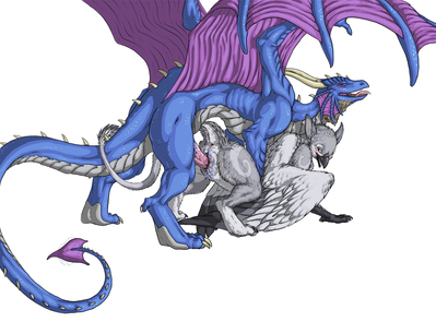 Dragon Mounts A Gryphon
art by acidapluvia
Keywords: dragon;gryphon;male;female;feral;M/F;penis;from_behind;vaginal_penetration;spooge;acidapluvia