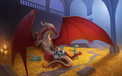 Dragon and Kobolds
art by zaush
Keywords: dungeons_and_dragons;dragon;dragoness;kobold;male;female;male;female;feral;anthro;M/F;penis;reverse_cowgirl;orgy;macro;hoard;spooge;zaush