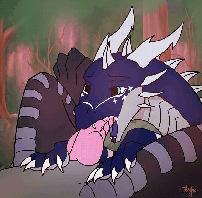 Nightwing Oral (Wings_of_Fire).gif
art by adrim
Keywords: video;animated_gif;wings_of_fire;nightwing;dragon;male;feral;M/M;penis;oral;closeup;spooge;adrim