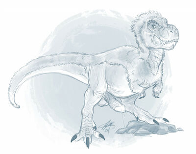 T-Rex
art by aerosaur83
Keywords: dinosaur;theropod;tyrannosaurus_rex;trex;male;feral;solo;penis;spooge;aerosaur83