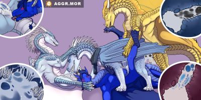 Meeting Their Biggest Fans 4/4 (Wings_of_Fire)
art by aggr.mor
Keywords: wings_of_fire;icewing;sandwing;qibli;winter;dragon;male;feral;M/M;orgy;spitroast;penis;oral;anal;cowgirl;from_behind;internal;ejaculation;spooge;aggr.mor