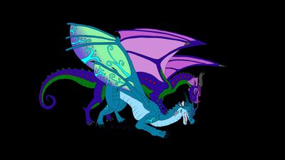 Dewdrop and Abedus Mating (Wings_of_Fire)
art by alarbug
Keywords: wings_of_fire;rainwing;silkwing;hybrid;dragon;dragoness;male;female;feral;M/F;from_behind;suggestive;alarbug