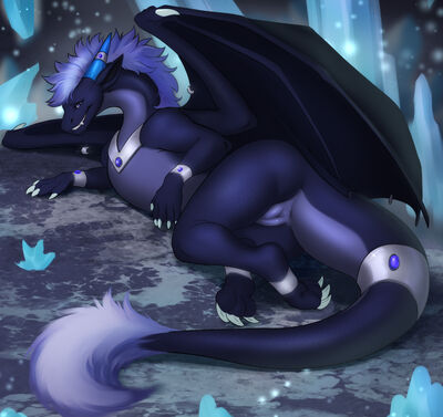 Crystal Queen
art by alduinred
Keywords: dragoness;female;feral;solo;vagina;presenting;alduinred