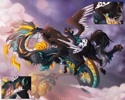 Sky Breeding
art by alegrimm
Keywords: eastern_dragon;dragon;furry;equine;horse;male;feral;M/M;penis;missionary;anal;closeup;oral;spooge;alegrimm