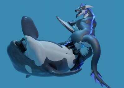 Kings of the Sea
art by alym
Keywords: dragon;furry;cetacean;orca;male;female;feral;M/F;penis;reverse_cowgirl;vaginal_penetration;cgi;alym