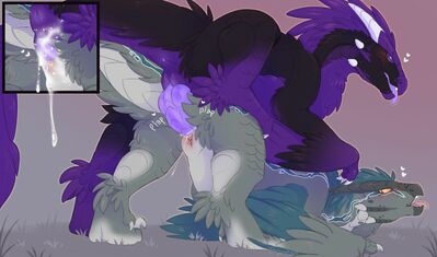 Seikret Love
art by amy-past
Keywords: videogame;monster_hunter;dinosaur;theropod;raptor;seikret;male;female;feral;M/F;penis;from_behind;vaginal_penetration;spooge;closeup;amy-past