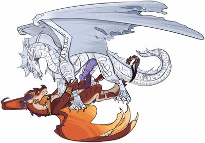 Skywing and Seawing (Wings_of_Fire)
art by amy-past
Keywords: wings_of_fire;skywing;seawing;dragon;male;feral;M/M;penis;missionary;masturbation;suggestive;amy-past
