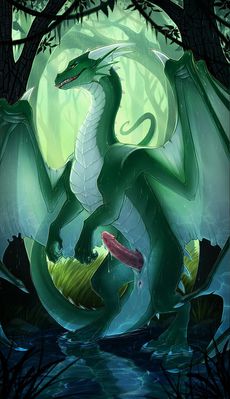 Forest Drake
art by amyth
Keywords: dragon;male;feral;solo;penis;spooge;amyth