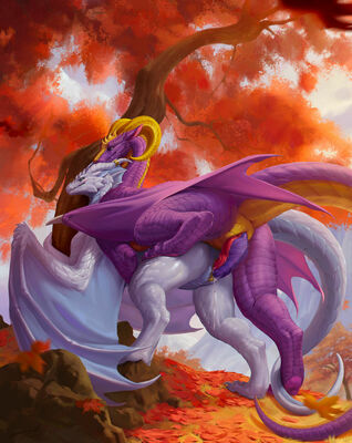 Under a Maple Tree
art by AngusDra
Keywords: dragon;dragoness;male;female;feral;M/F;penis;from_behind;vaginal_penetration;spooge;AngusDra