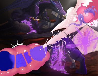 Breeding Her Majesty 2 (Wings_of_Fire)
art by unknown creator
Keywords: wings_of_fire;nightwing;sandwing;dragon;dragoness;male;female;feral;M/F;penis;from_behind;missionary;vaginal_penetration;internal;ejaculation;spooge;closeup