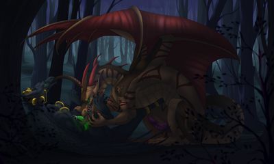 In The Night Forest
art by anora_drakon
Keywords: dragon;male;feral;M/M;penis;oral;spooge;anora_drakon