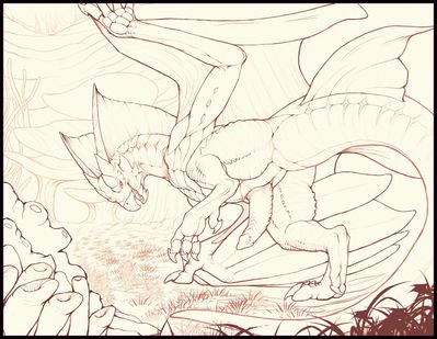 Lagiana
art by artonis
Keywords: videogame;monster_hunter;dragon;wyvern;lagiana;male;feral;solo;penis;artonis