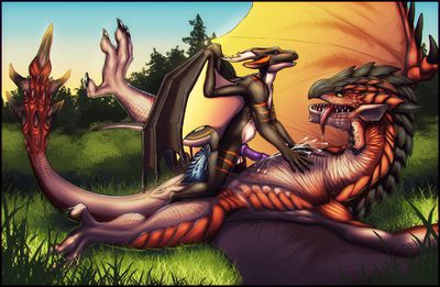 Riding Rathalos (color)
art by artonis
Keywords: videogame;monster_hunter;dragon;wyvern;rathalos;male;feral;anthro;M/M;penis;cowgirl;anal;ejaculation;orgasm;spooge;artonis