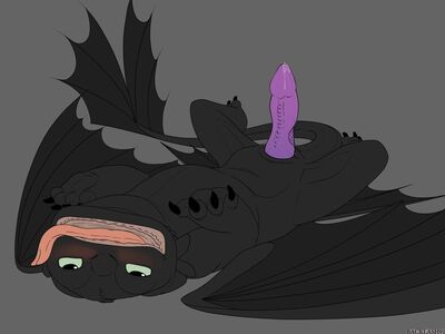 Toothless Exposed
art by backlash91
Keywords: how_to_train_your_dragon;httyd;night_fury;toothless;dragon;male;feral;solo;penis;spooge;backlash91