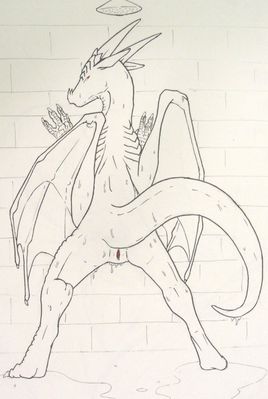 Whiro in the Shower
art by balasar
Keywords: dragoness;female;feral;solo;vagina;shower;balasar