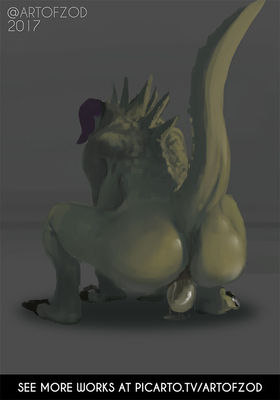 Deathclaw Oviposition
art by bhavfox
Keywords: videogame;fallout;reptile;lizard;deathclaw;female;anthro;solo;vagina;egg;oviposition;spooge;bhavfox