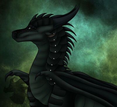 Foeslayer (Wings_of_Fire)
art by blackdragonart98
Keywords: wings_of_fire;nightwing;foeslayer;dragoness;female;feral;solo;non-adult;blackdragonart98