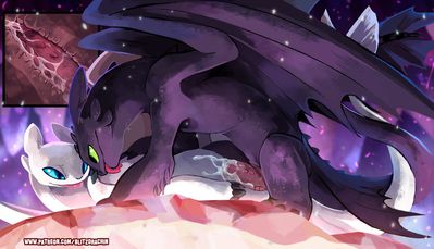 Night Fury Sex (extras)
art by blitzdrachin
Keywords: how_to_train_your_dragon;httyd;night_fury;toothless;nubless;dragon;dragoness;male;female;anthro;M/F;penis;from_behind;vaginal_penetration;internal;spooge;blitzdrachin