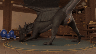 Aldrnari Oviposition (Wings_of_Fire)
art by bluedragon55
Keywords: wings_of_fire;nightwing;dragoness;female;feral;solo;vagina;oviposition;egg;cgi;bluedragon55