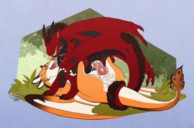 Dragon Lovers
art by BolTheEye
Keywords: dragon;male;feral;M/M;penis;cowgirl;anal;spooge;BolTheEye
