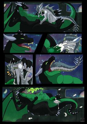In Flight Meal (Wings_of_Fire)
art by bzarks
Keywords: wings_of_fire;icewing;seawing;hybrid;dragon;male;feral;M/M;penis;hemipenis;oral;vore;spooge;bzarks