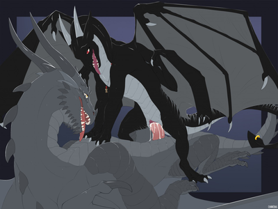Tough Ride
art by cannibalistic-tendencies
Keywords: dragon;dragoness;male;female;feral;M/F;penis;cowgirl;vaginal_penetration;spooge;cannibalistic-tendencies