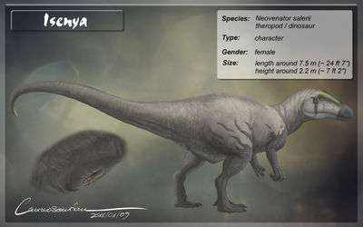 Isenya Reference NSFW
art by carnosaurian
Keywords: dinosaur;theropod;neovenator;female;feral;solo;cloaca;closeup;spooge;reference;carnosaurian
