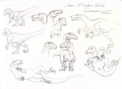 Jurassic Park Raptors
art by carnosaurian
Keywords: jurassic_park;dinosaur;theropod;raptor;deinonychus;female;feral;solo;cloaca;carnosaurian