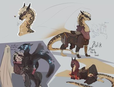 Batik Sandwing (Wings_of_Fire)
art by celery_kin
Keywords: wings_of_fire;sandwing;dragon;dragoness;male;female;feral;M/F;solo;penis;cowgirl;vaginal_penetration;spooge;celery_kin