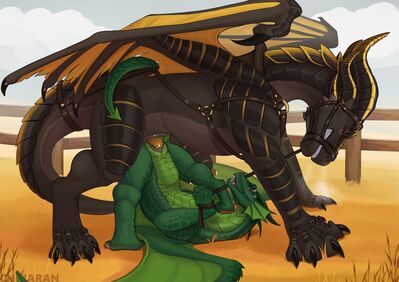 Dragon Trainer
art by chivaran
Keywords: dragon;dragoness;male;female;feral;M/F;bondage;penis;missionary;vaginal_penetration;chivaran