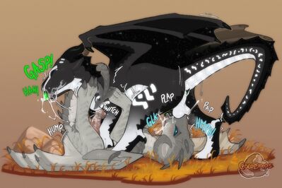 Head To Tails (Wings_of_Fire)
art by cocodrops
Keywords: wings_of_fire;nightwing;hybrid;dragon;male;feral;M/M;penis;69;oral;spooge;cocodrops